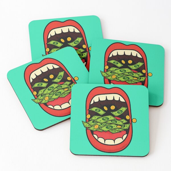 Item preview, "Eating Prosperity" - Pop Art Money Mouth Design designed and sold by Feliciano3.