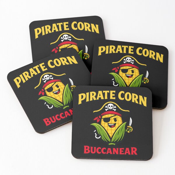 Item preview, Pirate Corn Buccanear Funny Corn Pirate Pun Shirt designed and sold by TeeTimeTreasure.