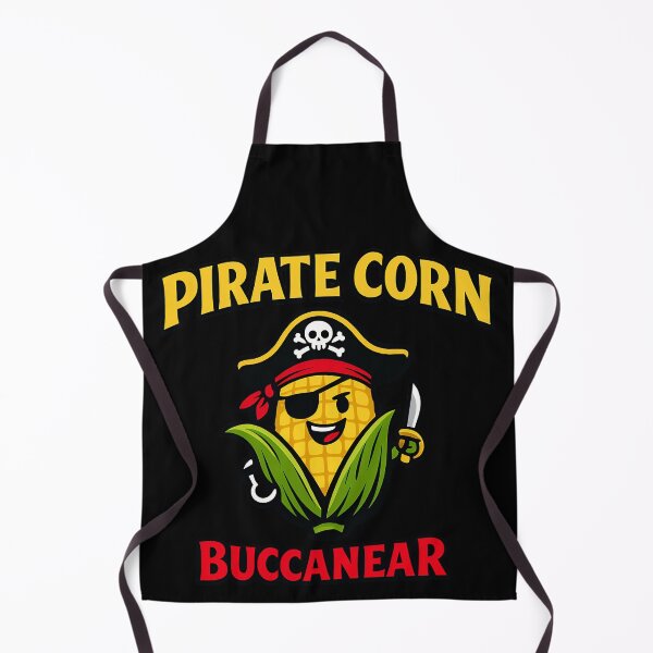 Item preview, Pirate Corn Buccanear Funny Corn Pirate Pun Shirt designed and sold by TeeTimeTreasure.