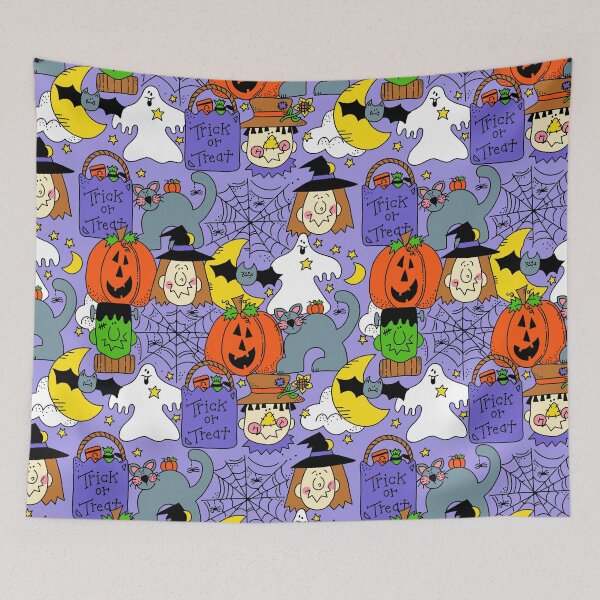 Item preview, Vintage Cute Halloween Pattern designed and sold by airbearornelas.