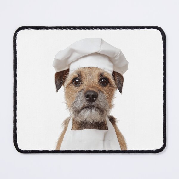Item preview, Border Terrier Chef Dog Funny Cooking Apron Hat Cute Pet Portrait designed and sold by LazyOwlStore.