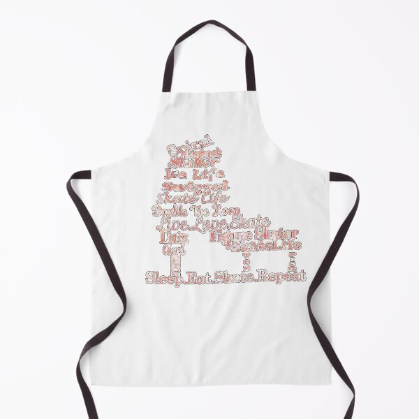 Item preview, Figure Skate- Skate Terms in Coral and White Fluid Paint Pour Design- Great for Figure Skating Gifts designed and sold by Purposely Designed.