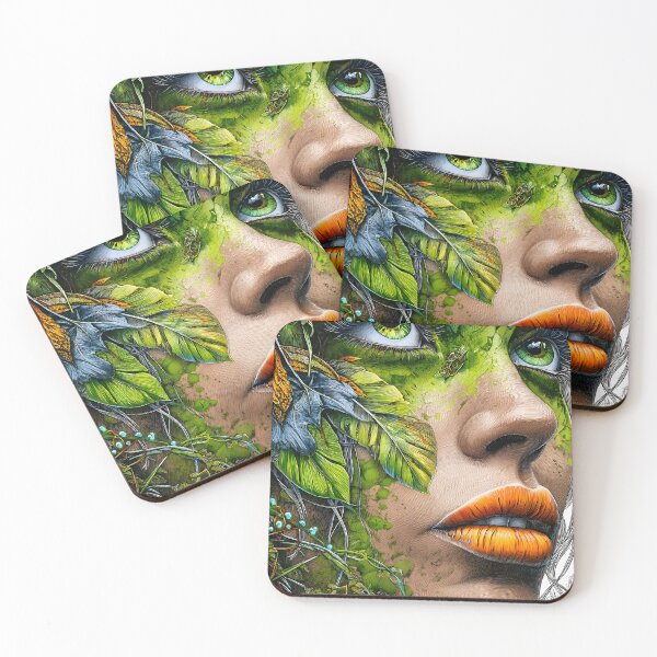 Item preview, Vibrant Nature Portrait with Artistic Elements designed and sold by Artessie.