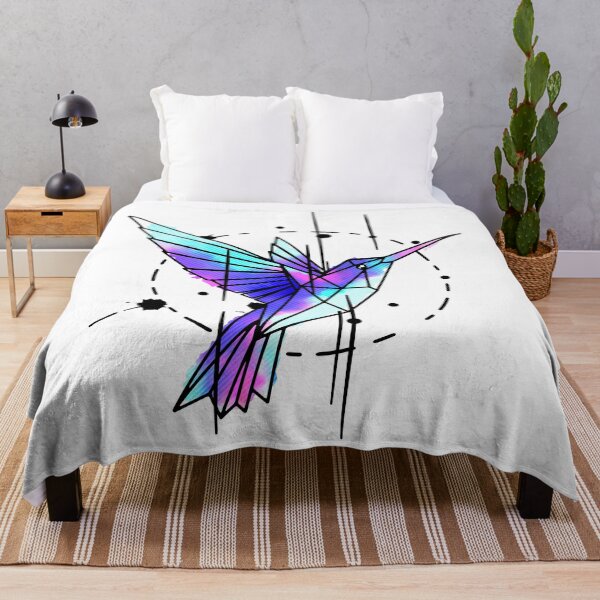 Item preview, Geometric Watercolor Origami Hummingbird designed and sold by Kumabushi.