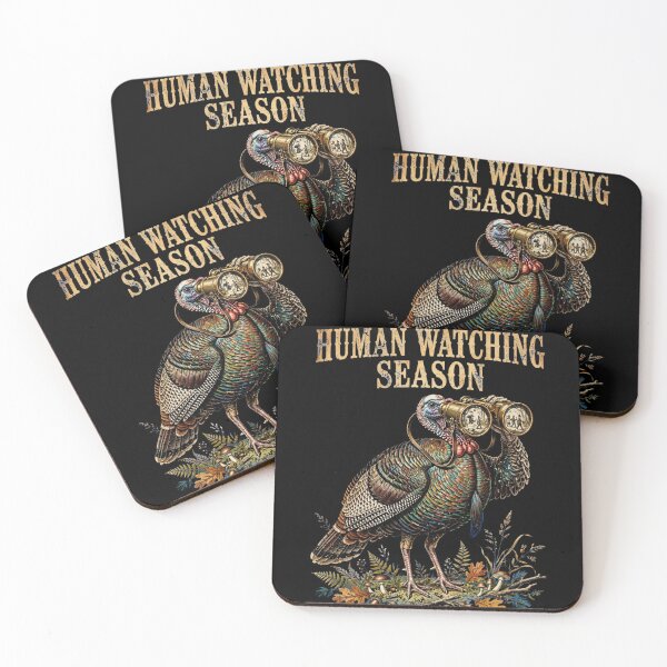 Item preview, Human Watching Season Opens Every November - Funny Thanksgiving Turkey Birdwatching designed and sold by Neurospicy Trolls.