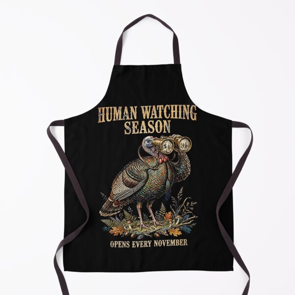 Item preview, Human Watching Season Opens Every November - Funny Thanksgiving Turkey Birdwatching designed and sold by Neurospicy Trolls.
