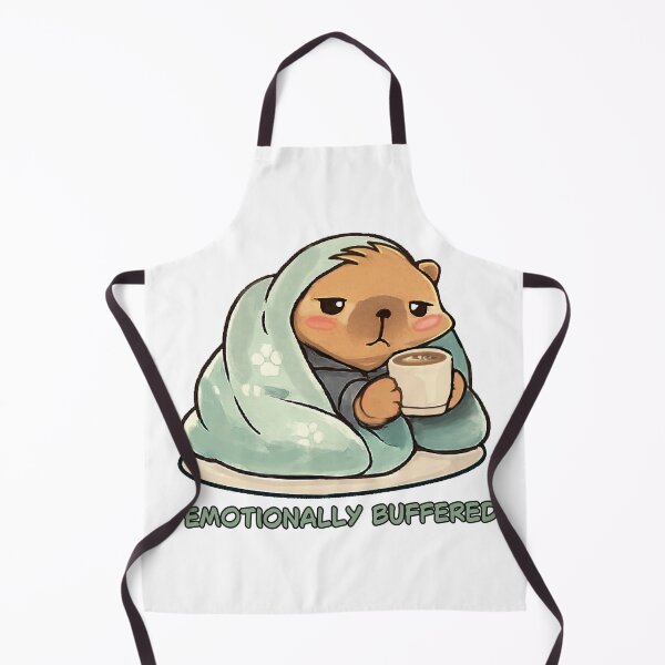 Item preview, Emotionally Buffered Cute Capybara Coffee designed and sold by MariaTsy.