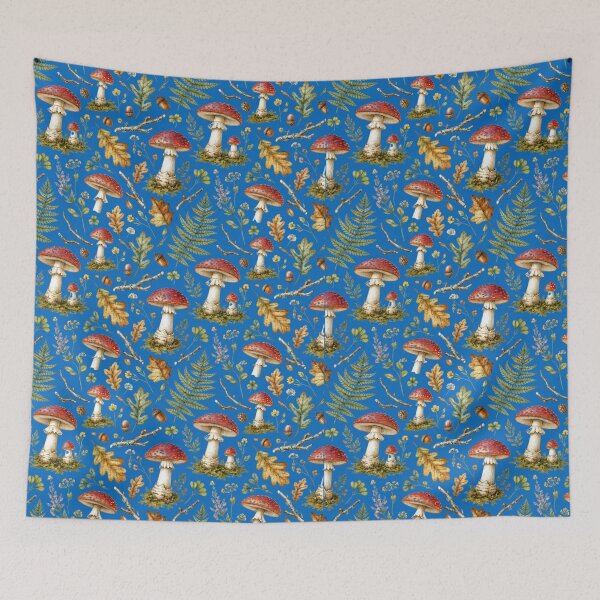 Item preview, Woodland Mushroom Seamless Pattern | Vintage Botanical Forest Design designed and sold by Alpine-Ink.