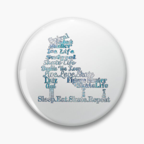 Item preview, Figure Skate- Skate Terms in Blues Fluid Paint Pour Design- Makes a Great Gift For Figure Skaters designed and sold by Purposely Designed.