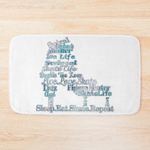 Item preview, Figure Skate- Skate Terms in Blues Fluid Paint Pour Design- Makes a Great Gift For Figure Skaters designed and sold by Purposely Designed.