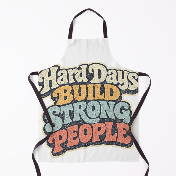 Item preview, Hard Days Build Strong People Retro Motivational Graphic Tee designed and sold by TM DESIGNS AND MORE.