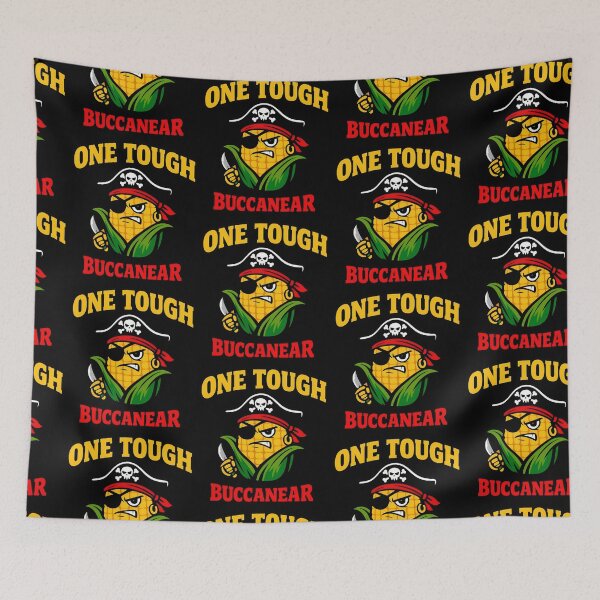 Item preview, One Tough Buccanear Funny Pirate Corn Pun Shirt designed and sold by TeeTimeTreasure.