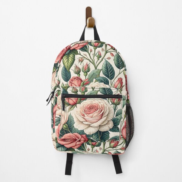 Item preview, Romantic Vintage Rose Garden Pattern designed and sold by Storybook Botanica.