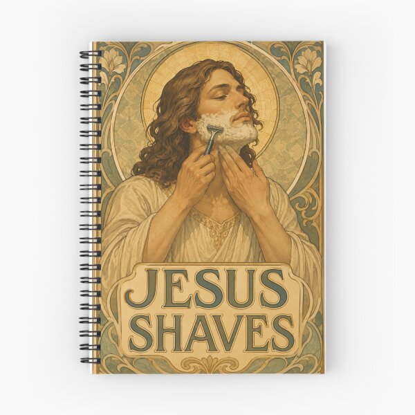 Item preview, Jesus Shaves His Face designed and sold by irregulargoods.