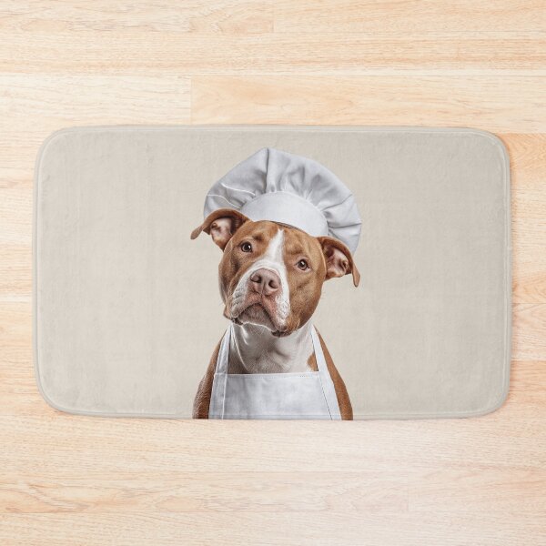 Item preview, American Staffordshire Terrier Chef Funny Cooking Apron Hat designed and sold by LazyOwlStore.