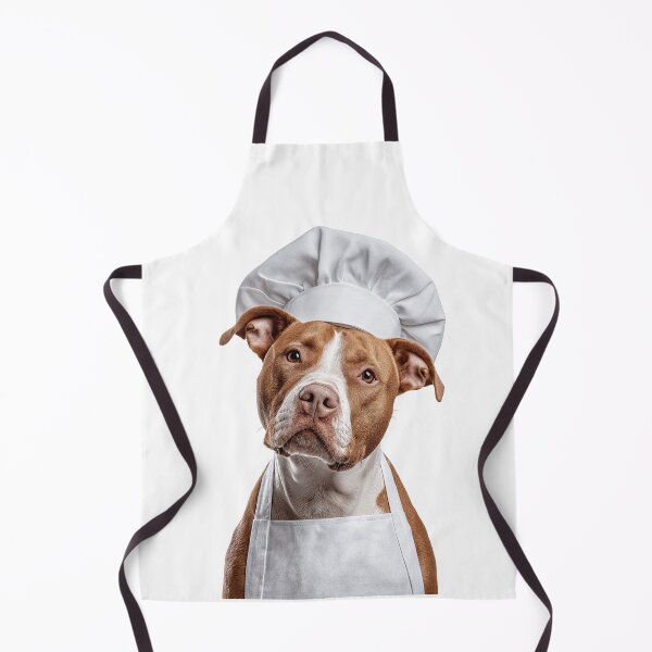 Item preview, American Staffordshire Terrier Chef Funny Cooking Apron Hat designed and sold by LazyOwlStore.
