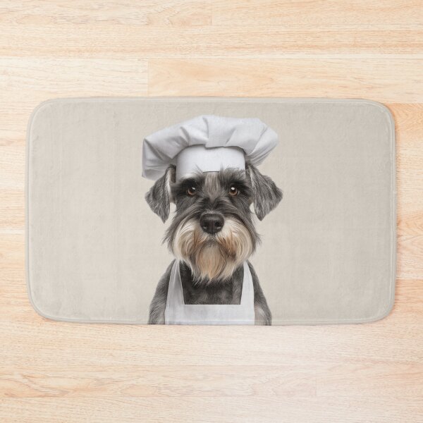 Item preview, Standard Schnauzer Chef Dog Funny Cooking Apron Hat Cute Pet Portrait designed and sold by LazyOwlStore.
