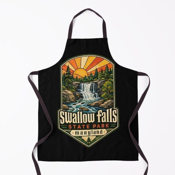 Item preview, Swallow Falls State Park Stained Glass Maryland Travel designed and sold by TomFrontierArt.