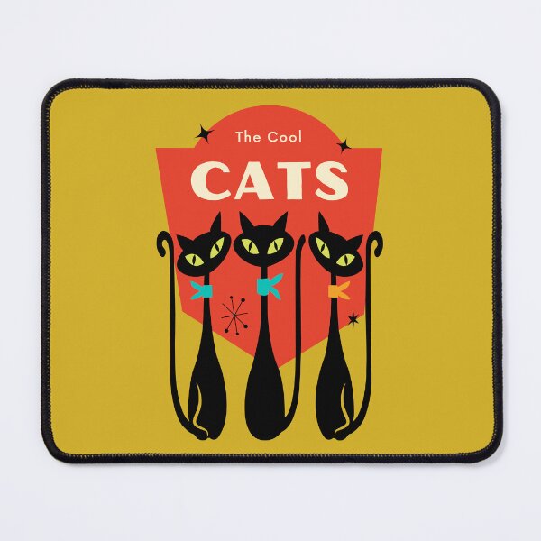 Item preview, Mid Century Modern Atomic Cats Retro Design designed and sold by Volt Junkies.