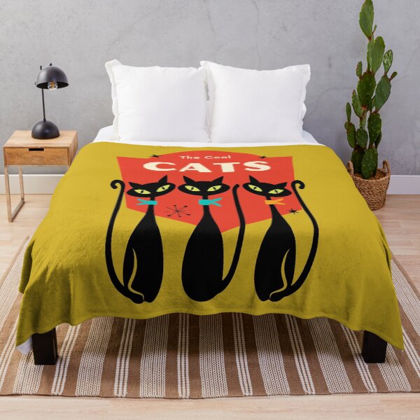 Item preview, Mid Century Modern Atomic Cats Retro Design designed and sold by Volt Junkies.