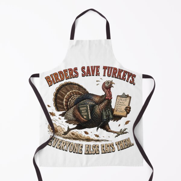 Item preview, Birders Save Turkeys Everyone Else Eats Them - Funny Thanksgiving Birdwatching designed and sold by Neurospicy Trolls.