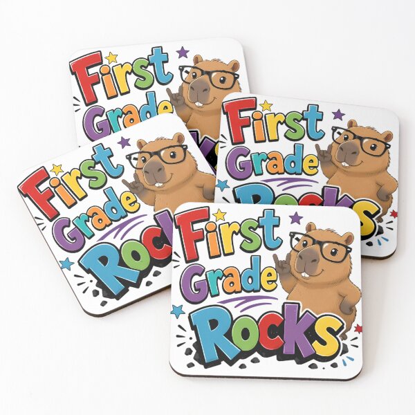 Item preview, First Grade Rocks – Cute Capybara Back to School Design for Kids designed and sold by HoMya.