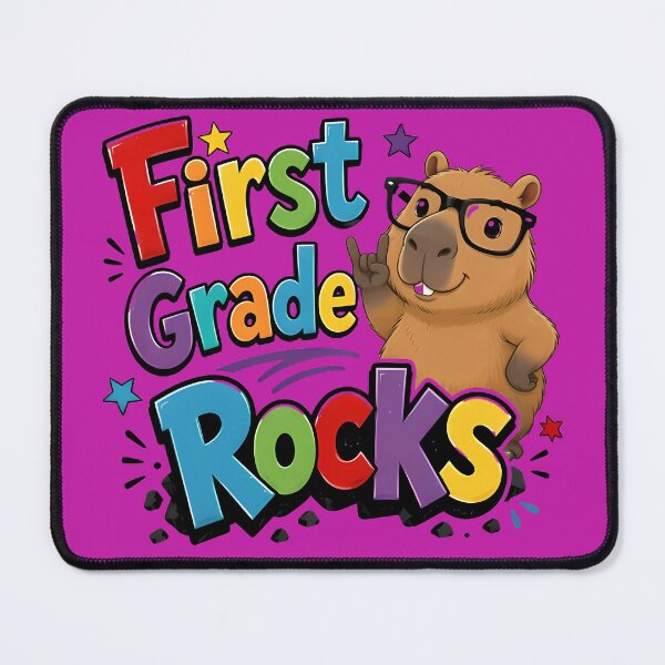 Item preview, First Grade Rocks – Cute Capybara Back to School Design for Kids designed and sold by HoMya.