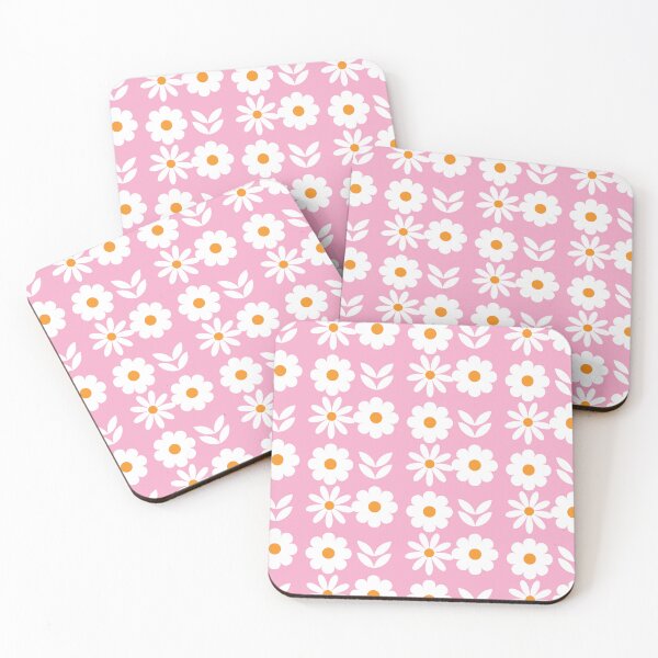 Item preview,  Retro Floral Checkered Pattern - Mid-Century Vintage Pink and Green Grid designed and sold by The Design KAD.