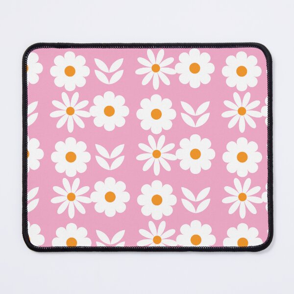 Item preview, Retro Floral Checkered Pattern - Mid-Century Vintage Pink and Green Grid designed and sold by The Design KAD.