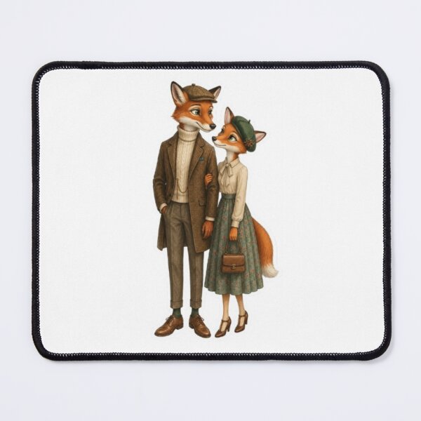 Item preview, Elegant Woodland Fox Couple designed and sold by Snurly.