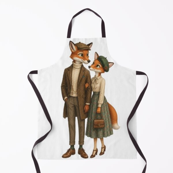Item preview, Elegant Woodland Fox Couple designed and sold by Snurly.