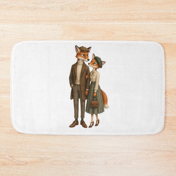Item preview, Elegant Woodland Fox Couple designed and sold by Snurly.