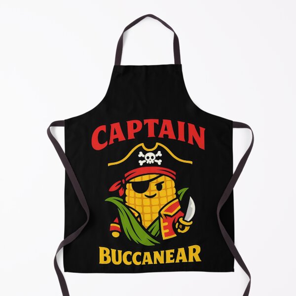 Item preview, Captain Buccanear Funny Pirate Corn Pun Shirt designed and sold by TeeTimeTreasure.