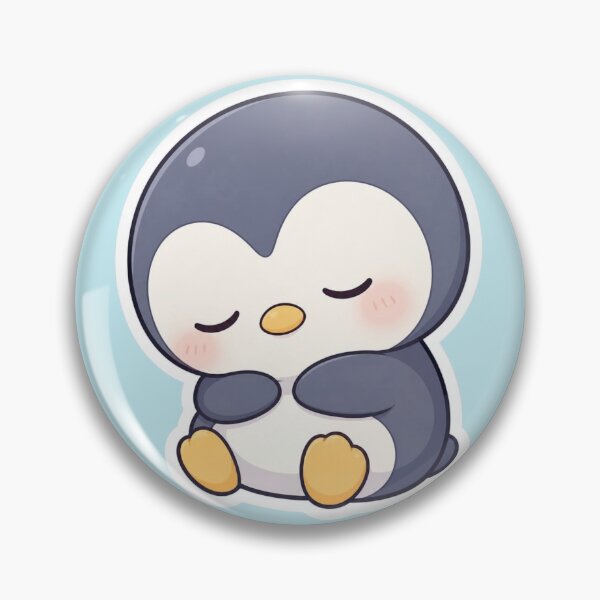 Item preview, sleeper Penguin Sticker designed and sold by The Digital Compass.