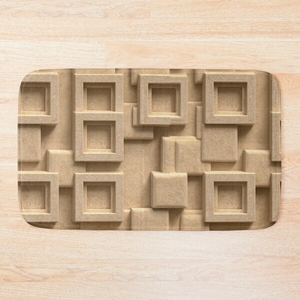 Item preview, Geometric Beige Stone Square Panels designed and sold by Piotrek0001.