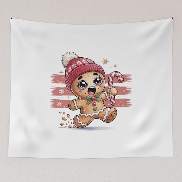 Item preview, Gingerbread Man with Candy Cane designed and sold by jkrphoto.