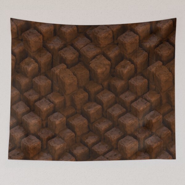 Item preview, Rich Mahogany Brown 3D Stone Blocks designed and sold by Piotrek0001.