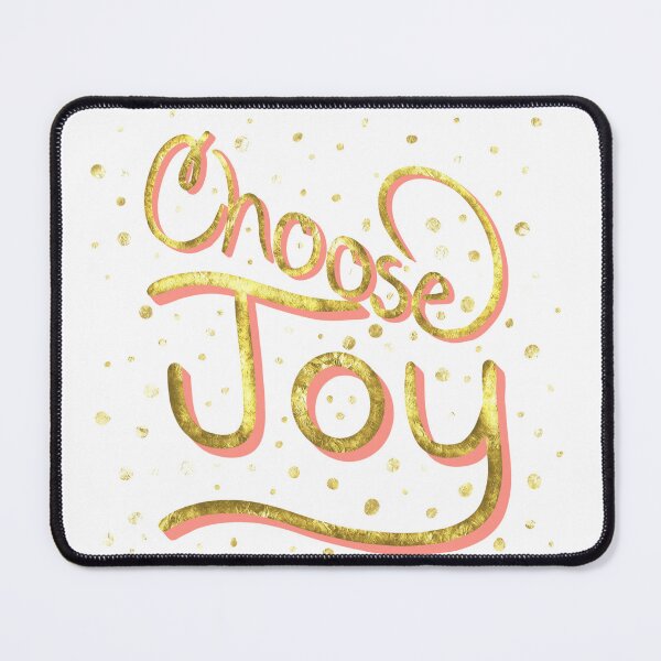 Item preview, Choose Joy in Gold and Coral- Typography, Uplifting Words, designed and sold by Purposely Designed.