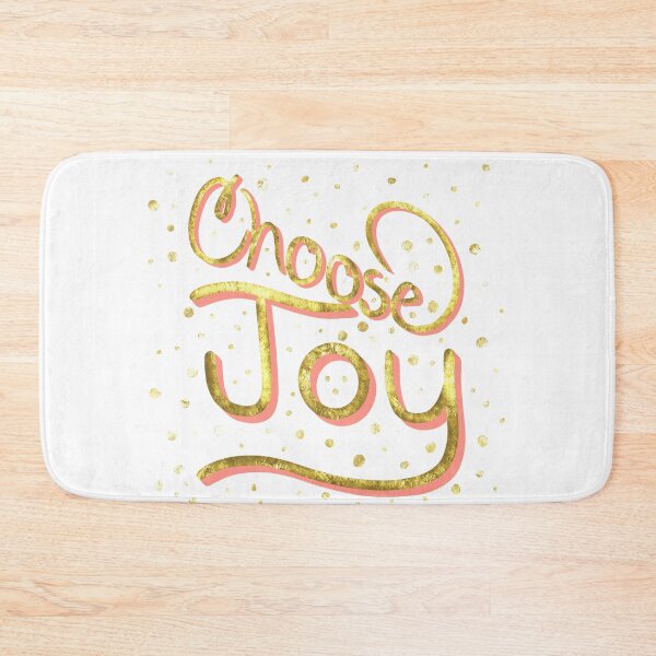 Item preview, Choose Joy in Gold and Coral- Typography, Uplifting Words, designed and sold by Purposely Designed.