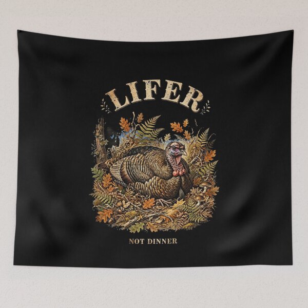 Item preview, Lifer Not Dinner - Funny Thanksgiving Turkey Birdwatching designed and sold by Neurospicy Trolls.