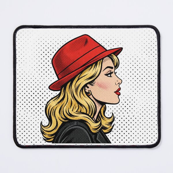 Item preview, Mafia Muse Pop Art - Red Fedora Femme Fatale Vintage Comic designed and sold by Sylwka447.