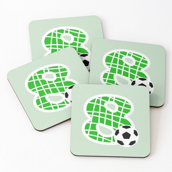 Item preview, Football Number 8 Green Eight No #8 designed and sold by Jeallan Designs.