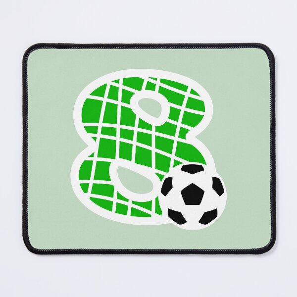 Item preview, Football Number 8 Green Eight No #8 designed and sold by Jeallan Designs.