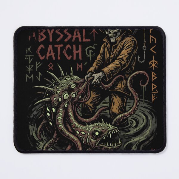 Item preview, The Fisherman And A Monstrous Catch Dredge Grunge Gaming Graphic Tee designed and sold by Senpaiwaves.