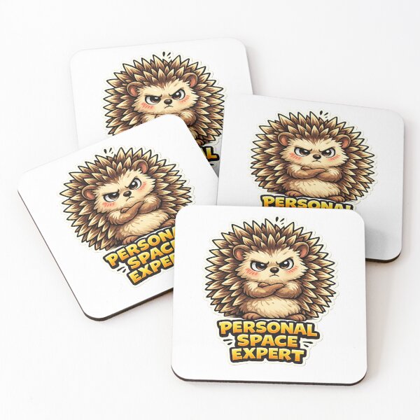 Item preview, Cute Hedgehog Personal Space Expert Sticker designed and sold by Herodestroyer.