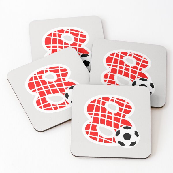 Item preview, Football Number 8 Red Eight No #8 designed and sold by Jeallan Designs.