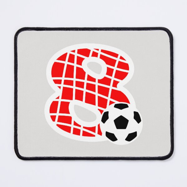 Item preview, Football Number 8 Red Eight No #8 designed and sold by Jeallan Designs.