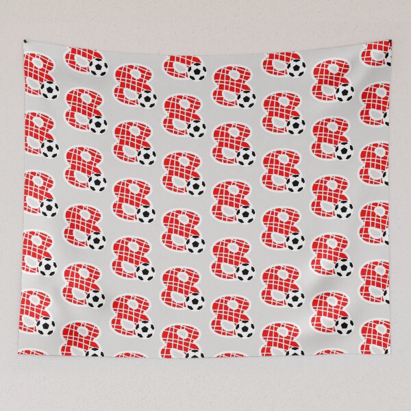 Item preview, Football Number 8 Red Eight No #8 designed and sold by Jeallan Designs.