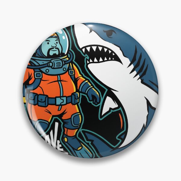 Item preview, Dave And A Great White Dave the Diver Vector Video Game Streetwear Tee designed and sold by Senpaiwaves.