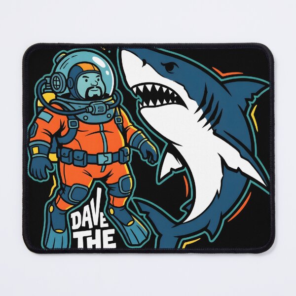 Item preview, Dave And A Great White Dave the Diver Vector Video Game Streetwear Tee designed and sold by Senpaiwaves.